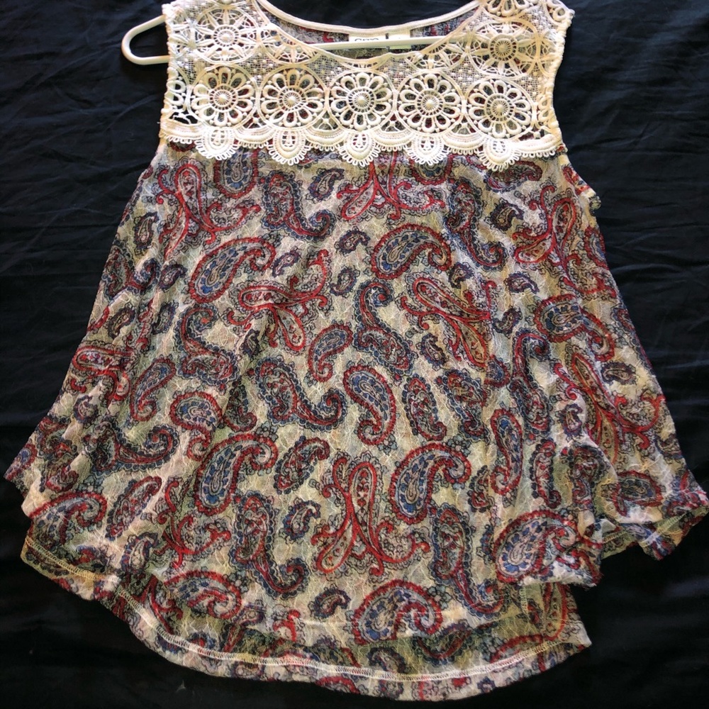 Cato Tank Top Paisley design